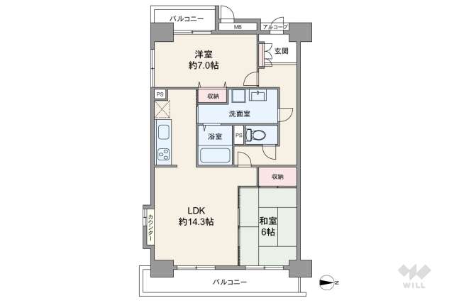 リーべパトリー竹ノ塚:間取り図面