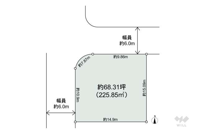 川西市湯山台2丁目 土地:間取り図面