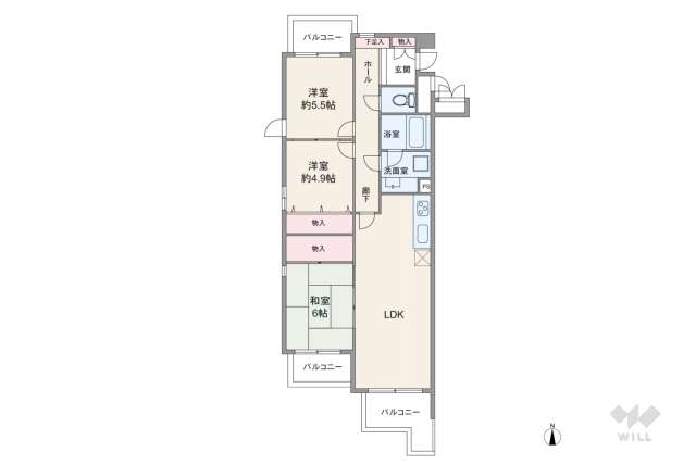 グランドメゾン上野公園:間取り図面