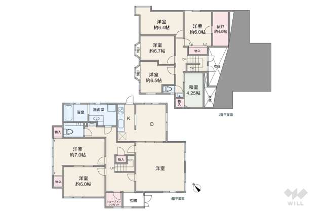 箕面市小野原西3丁目 一戸建て:間取り図面
