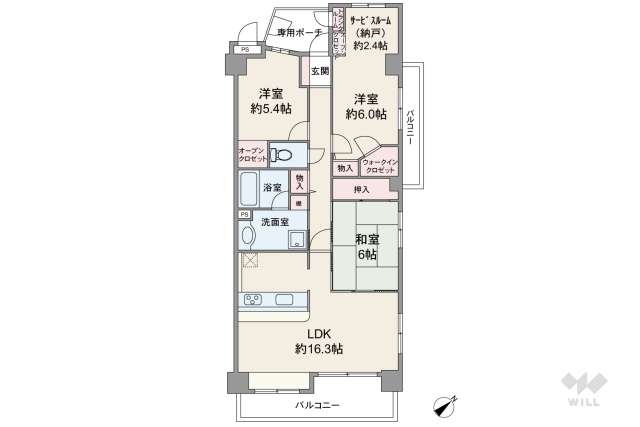 778507Rの間取り図