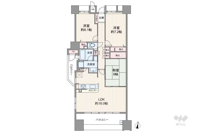 ユニーブル金山:間取り図面