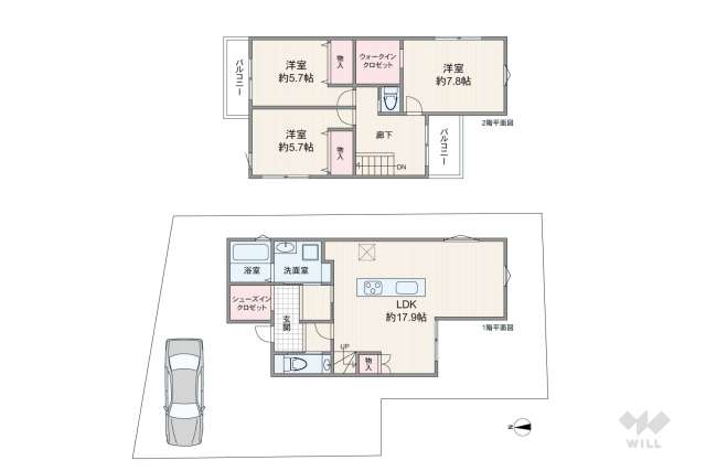 茨木市鮎川3丁目 一戸建て:間取り図面