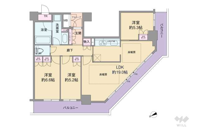 ザ・宝塚タワー:間取り図面