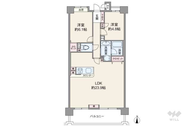 サンパーク滝子南:間取り図面