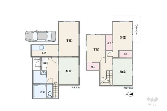 川西市笹部2丁目 一戸建て:間取り図面
