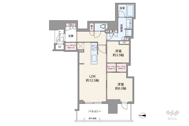 ジオタワー堺筋本町:間取り図面