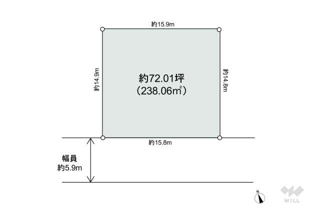 宝塚市青葉台2丁目 土地:間取り図面