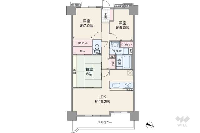 デ・リード宝塚リバービュー:間取り図面