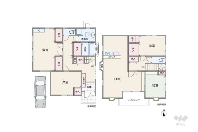 西宮市上大市1丁目 一戸建て:間取り図面