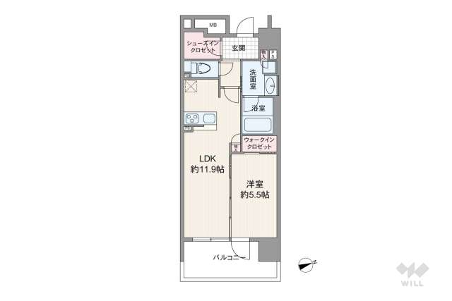 シエリア梅田豊崎:間取り図面