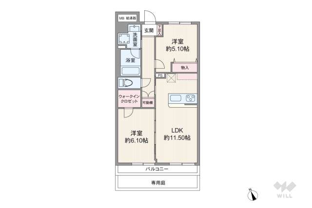 マンションアクロス代々木:間取り図面