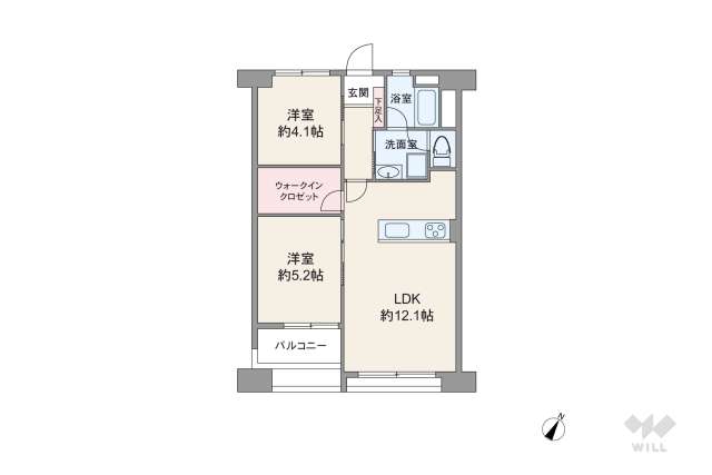 大森駅前住宅2号棟:間取り図面