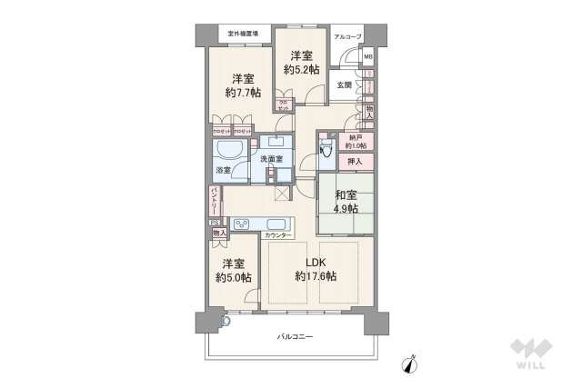 ジオ彩都いぶきの森:間取り図面