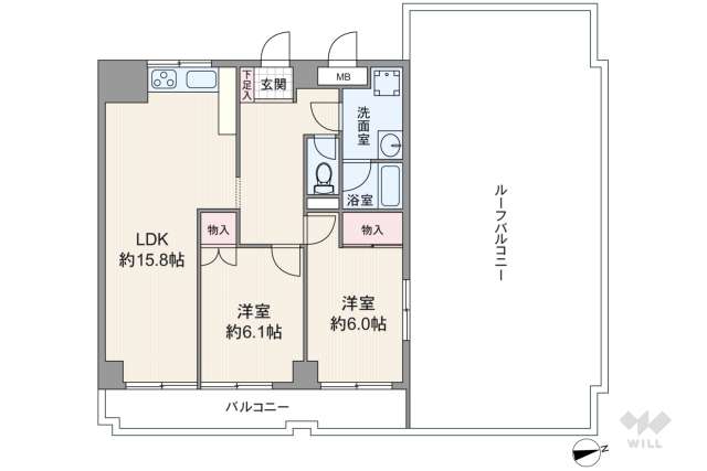 日興パレス西新井:間取り図面