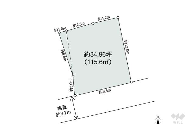 瀬戸市下陣屋町 土地:間取り図面