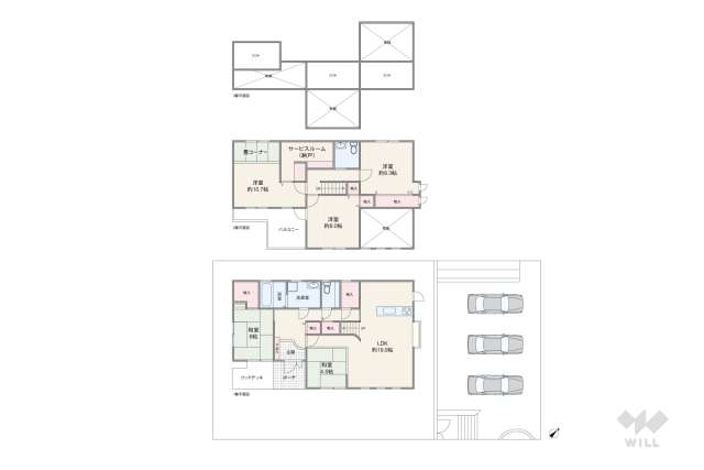 名古屋市天白区荒池2丁目 一戸建て:間取り図面