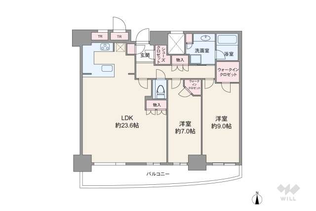 大阪ひびきの街ザ・サンクタスタワー:間取り図面