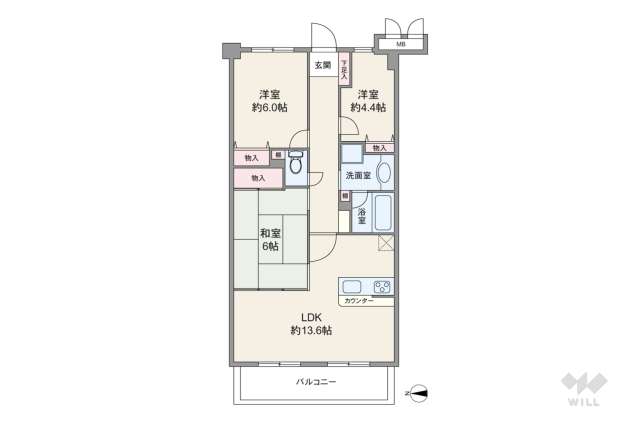 ライオンズマンション尼崎ガーデンシティ:間取り図面