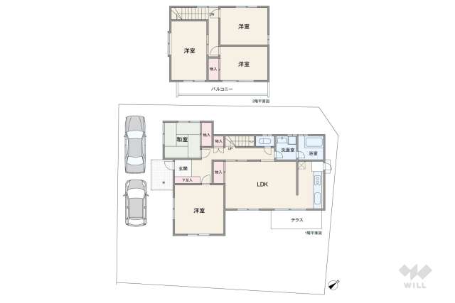 宝塚市雲雀丘山手2丁目 一戸建て:間取り図面