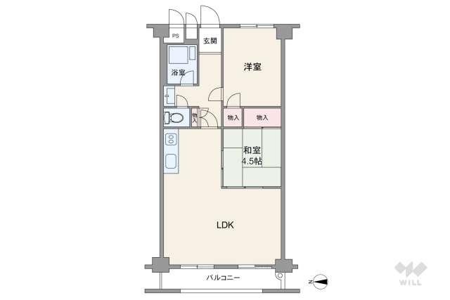 マンション西宮原:間取り図面