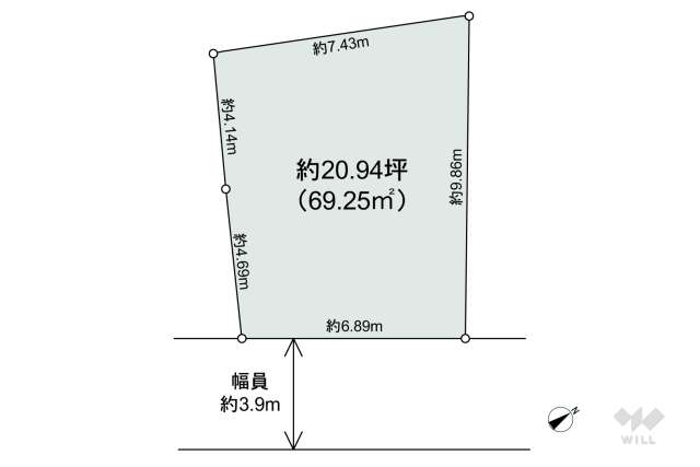 名古屋市南区呼続5丁目 土地:間取り図面
