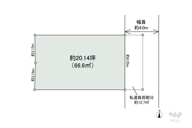 箕面市箕面4丁目 土地（敷地面積:66.6㎡）｜ウィル不動産販売