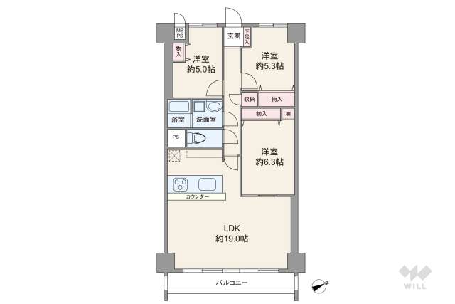 秀和宮崎台レジデンス:間取り図面