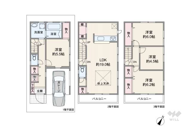 川口市戸塚東2丁目 一戸建て:間取り図面