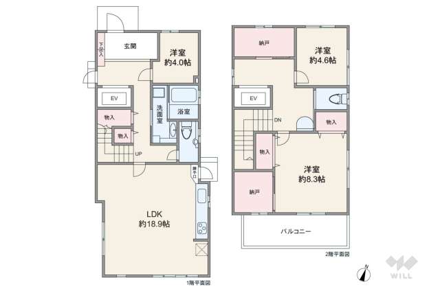 板橋区常盤台1丁目 一戸建て:間取り図面