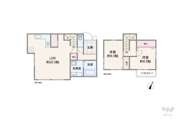 宝塚市小浜5丁目 一戸建て:間取り図面