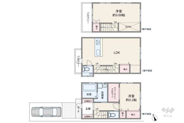 葛飾区堀切4丁目 一戸建て:間取り図面
