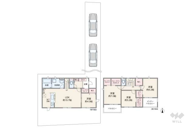 名古屋市中川区戸田2丁目 一戸建て:間取り図面
