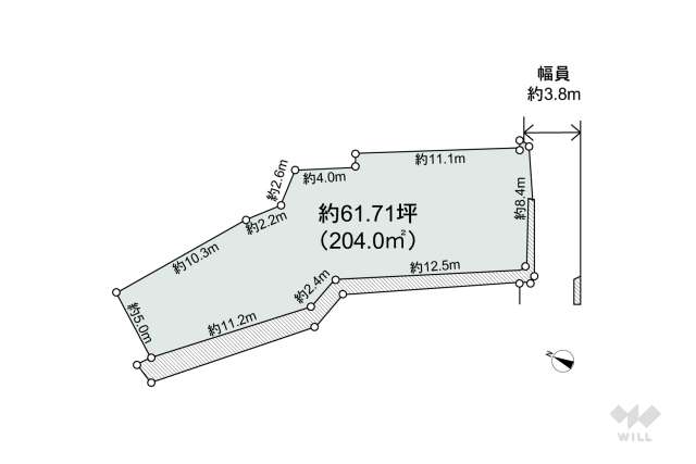 宝塚市雲雀丘山手1丁目 土地:間取り図面