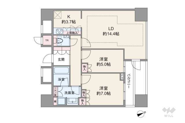 アルバックスタワー金山駅前:間取り図面