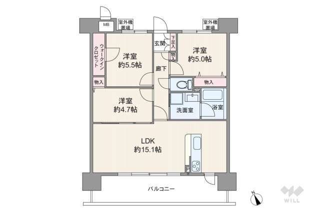 藤和シティホームズ江坂2:間取り図面