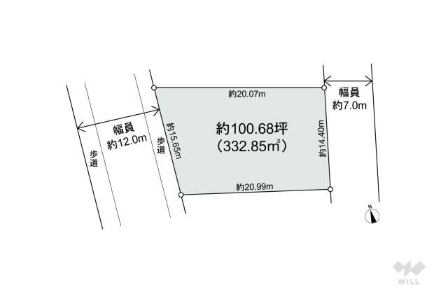 宝塚市逆瀬台5丁目 土地:間取り図面