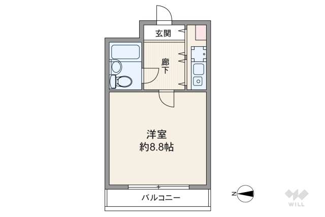 十三本町ユニハウス:間取り図面