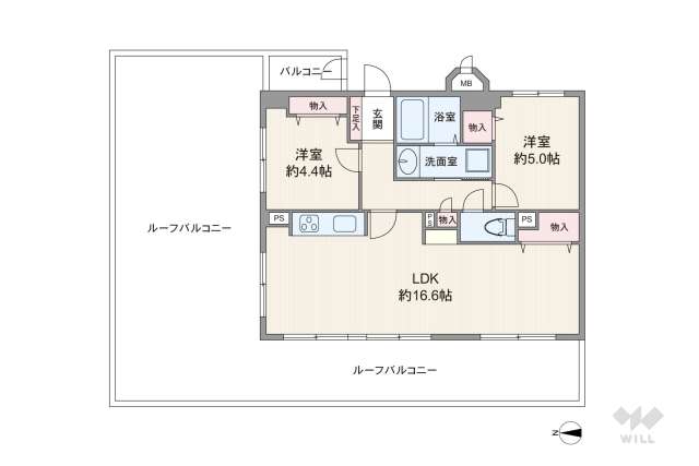 藤和ライブタウン立花:間取り図面