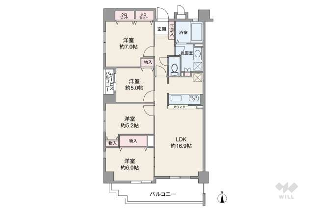 コム・ファーレ西宮北口:間取り図面