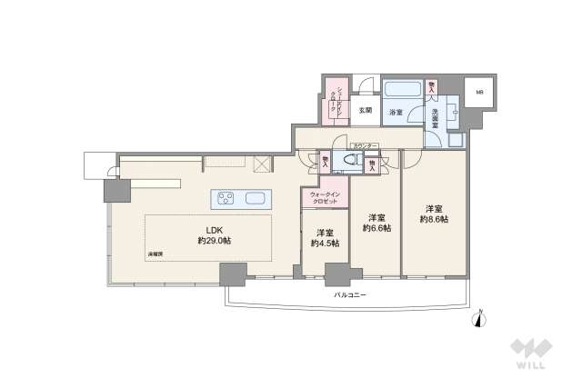 大阪ひびきの街ザ・サンクタスタワー:間取り図面