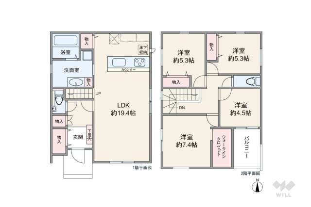 宝塚市宝梅2丁目 一戸建て:間取り図面