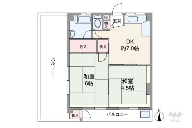 金義マンション:間取り図面