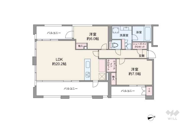 ロイヤルシーズン六本木:間取り図面
