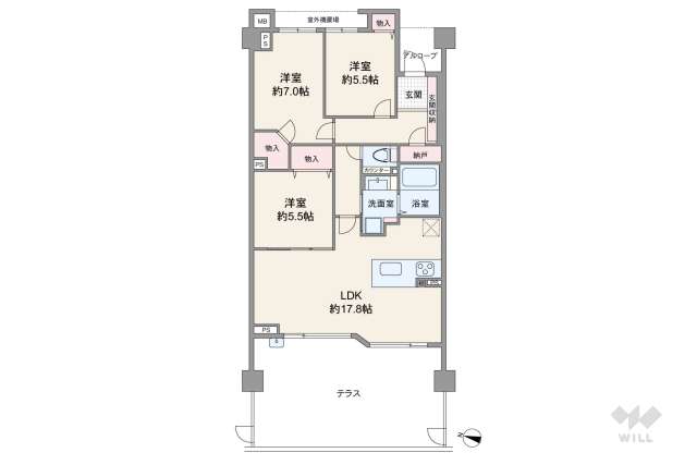 グランドヒルズ覚王山法王町松風の邸:間取り図面