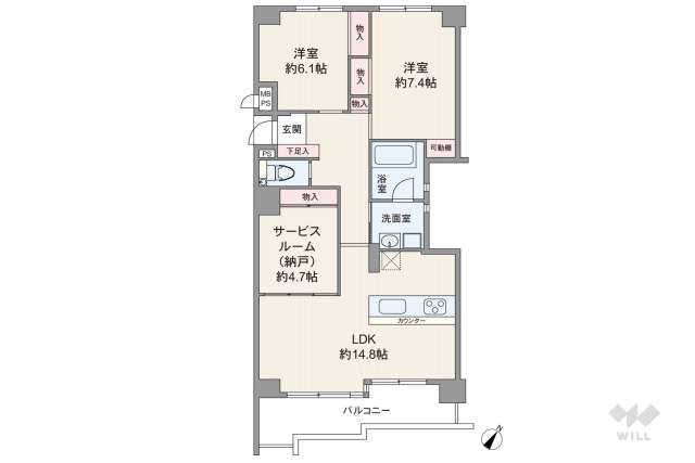 アジュール宝塚南口:間取り図面