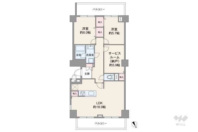 ライオンズマンション瑞穂公園:間取り図面