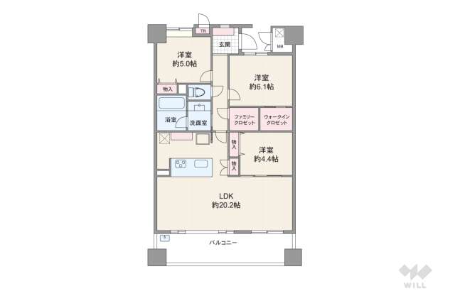 エルヴェール神戸本山アーバンライフ:間取り図面
