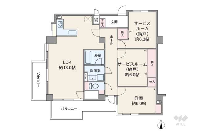 トーカンマンション星ヶ丘:間取り図面