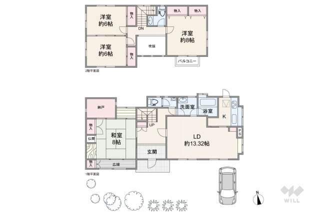 世田谷区南烏山1丁目 一戸建て:間取り図面